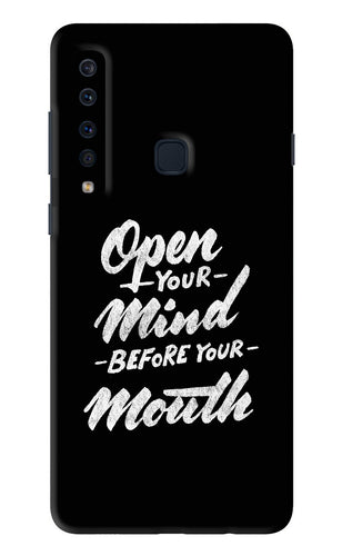 Open Your Mind Before Your Mouth Samsung Galaxy A9 Back Skin Wrap