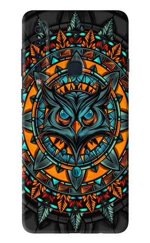 Angry Owl Art Samsung Galaxy A9 Back Skin Wrap