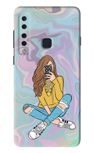 Selfie Girl Samsung Galaxy A9 Back Skin Wrap