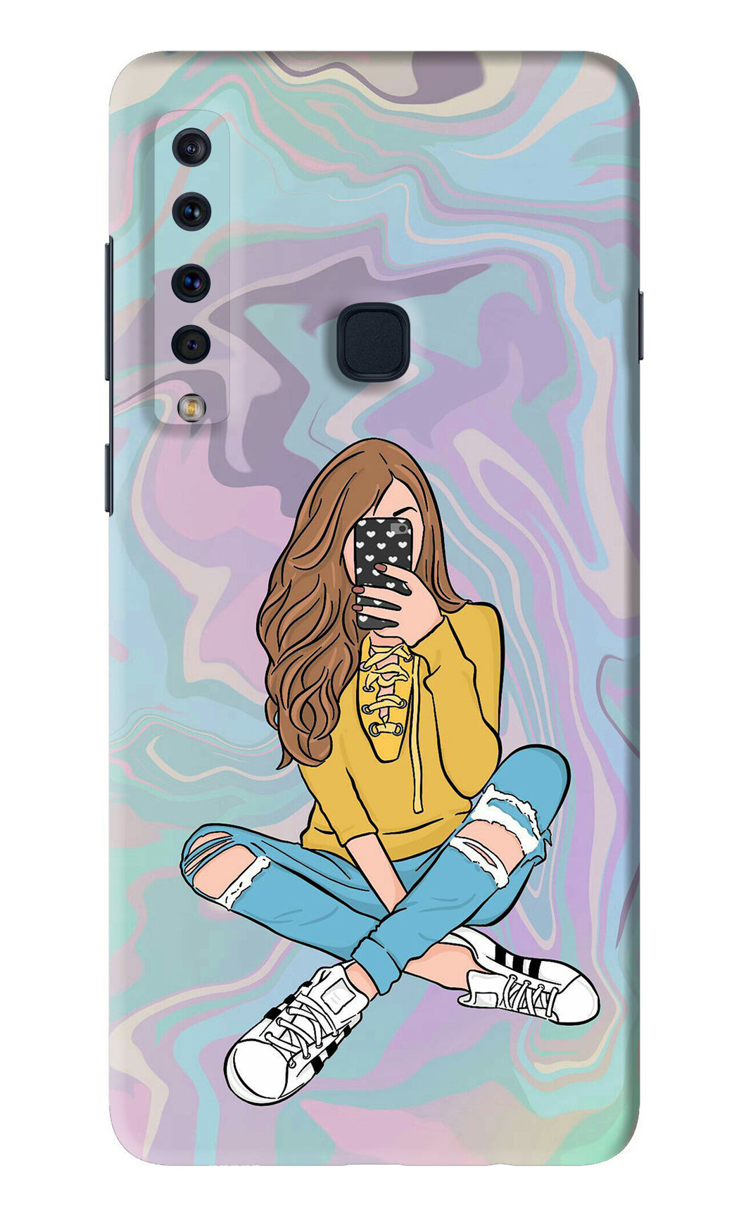 Selfie Girl Samsung Galaxy A9 Back Skin Wrap