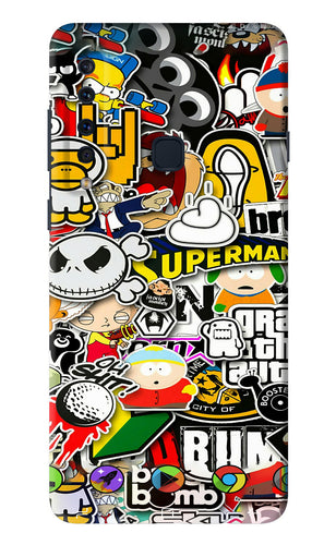 Sticker Bomb Samsung Galaxy A9 Back Skin Wrap