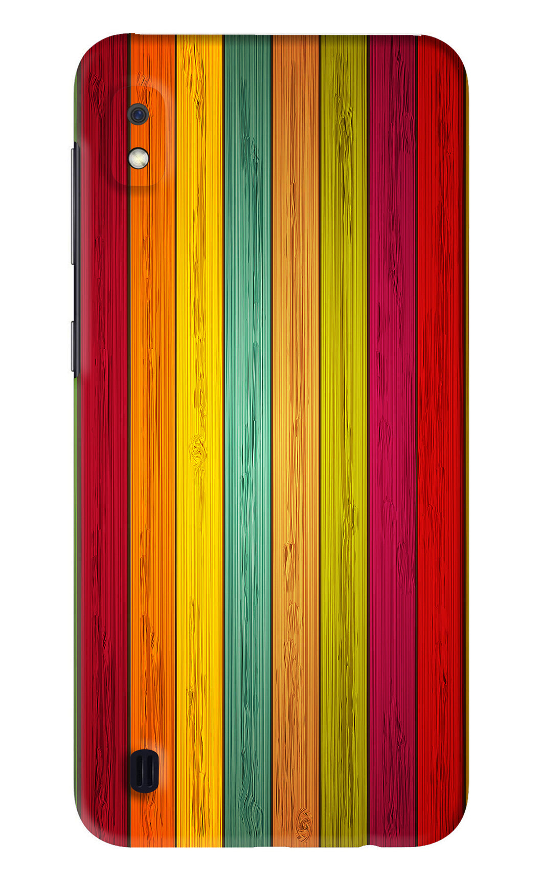 Multicolor Wooden Samsung Galaxy A10 Back Skin Wrap