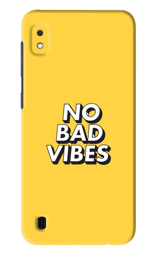 No Bad Vibes Samsung Galaxy A10 Back Skin Wrap