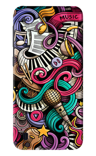 Music Abstract Samsung Galaxy A10 Back Skin Wrap