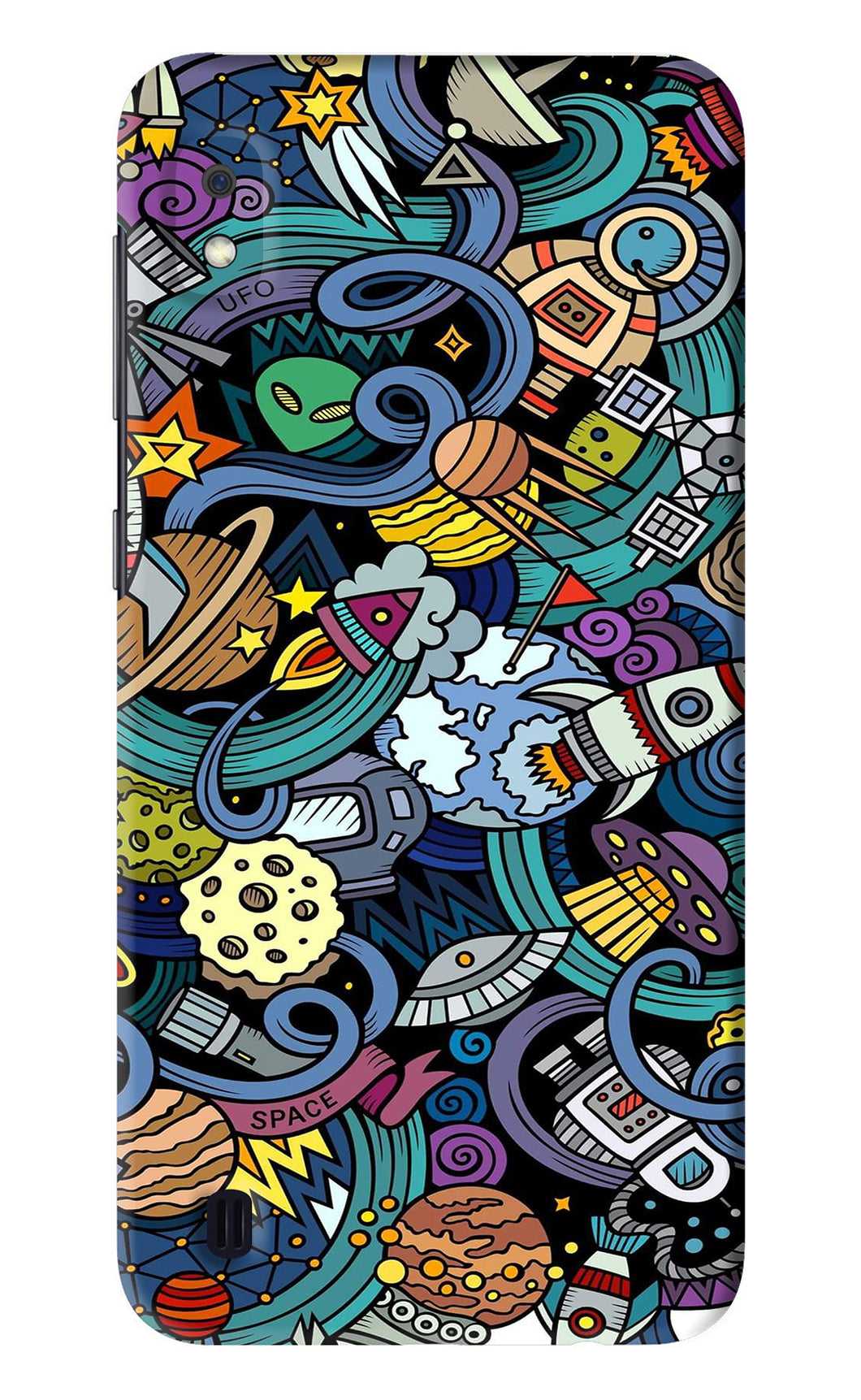 Space Abstract Samsung Galaxy A10 Back Skin Wrap