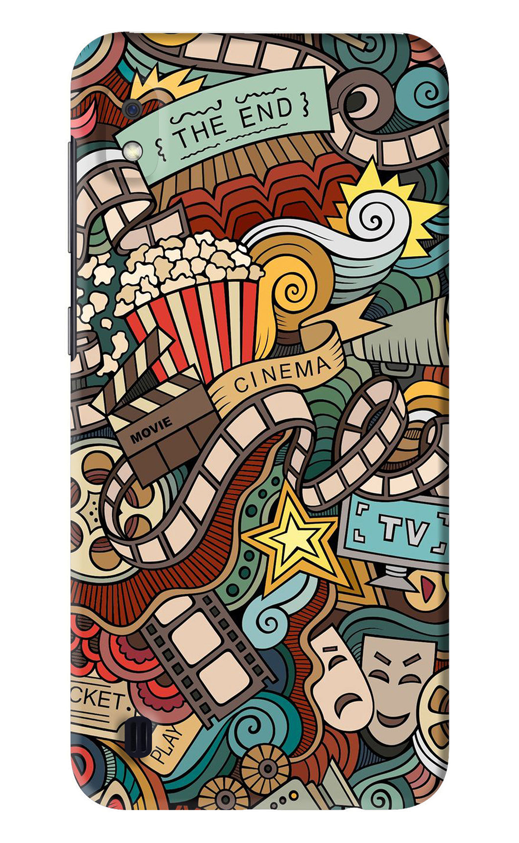Cinema Abstract Samsung Galaxy A10 Back Skin Wrap