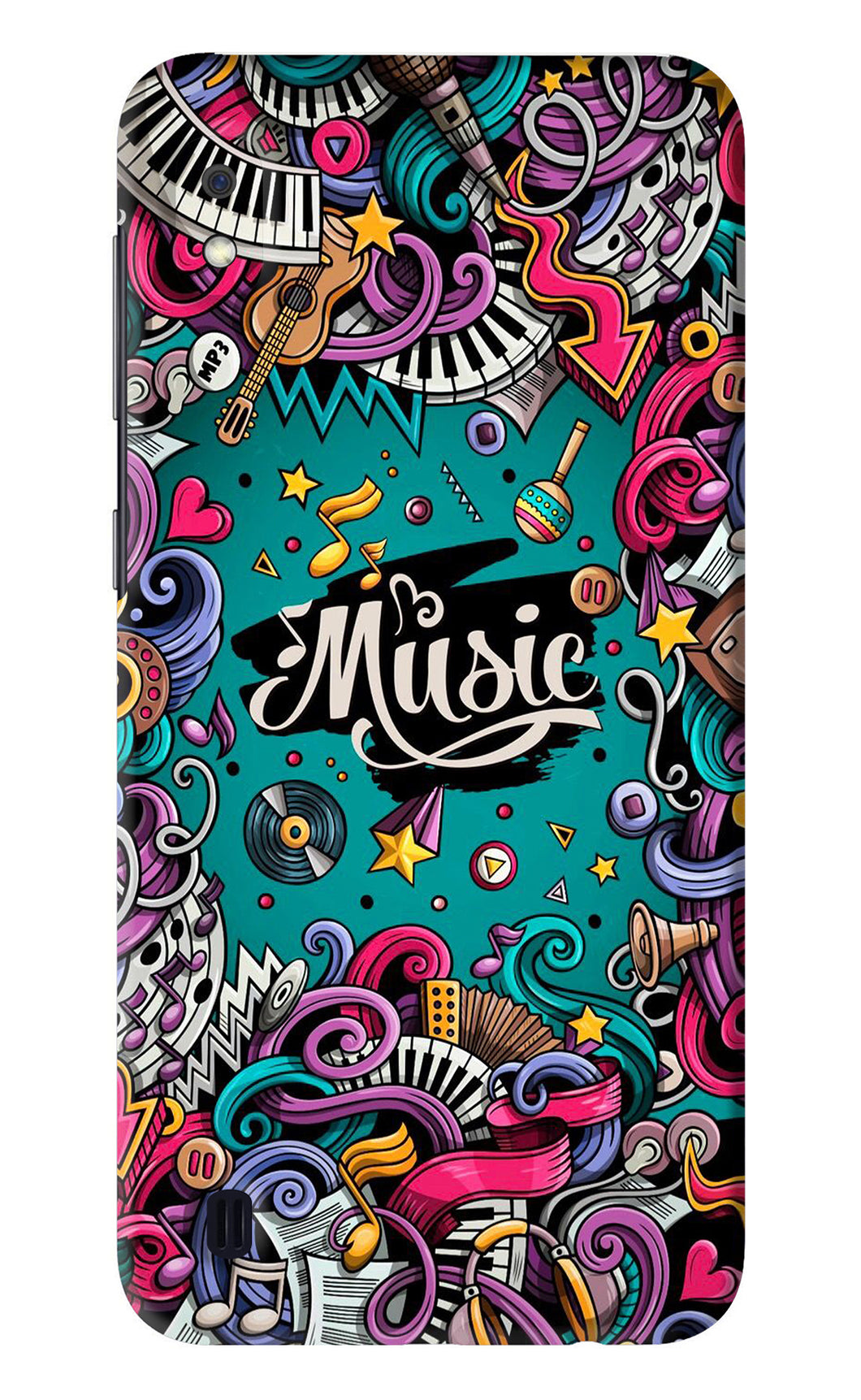 Music Graffiti Samsung Galaxy A10 Back Skin Wrap