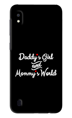 Daddy's Girl and Mommy's World Samsung Galaxy A10 Back Skin Wrap