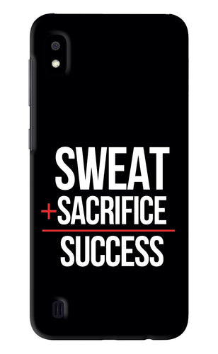 Sweat Sacrifice Success Samsung Galaxy A10 Back Skin Wrap