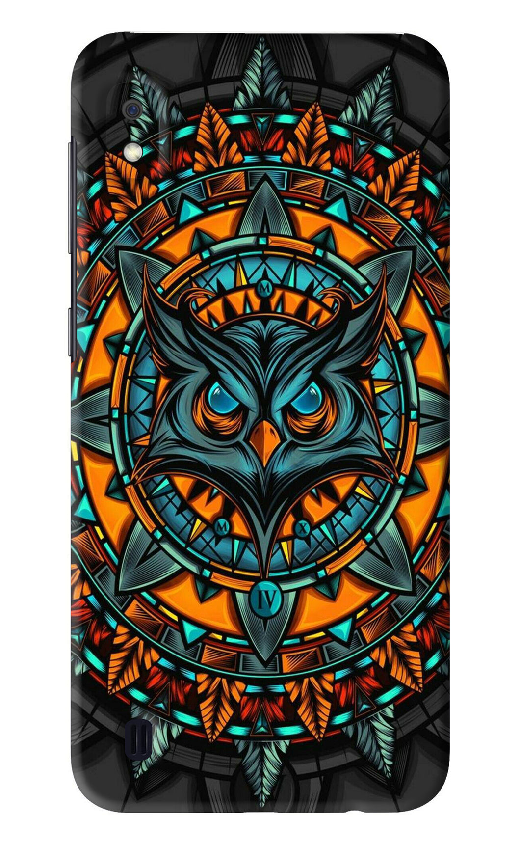 Angry Owl Art Samsung Galaxy A10 Back Skin Wrap