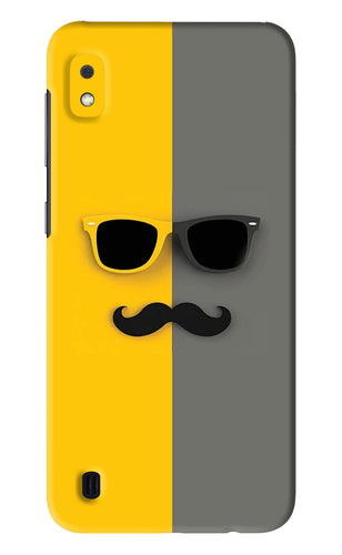 Sunglasses with Mustache Samsung Galaxy A10 Back Skin Wrap