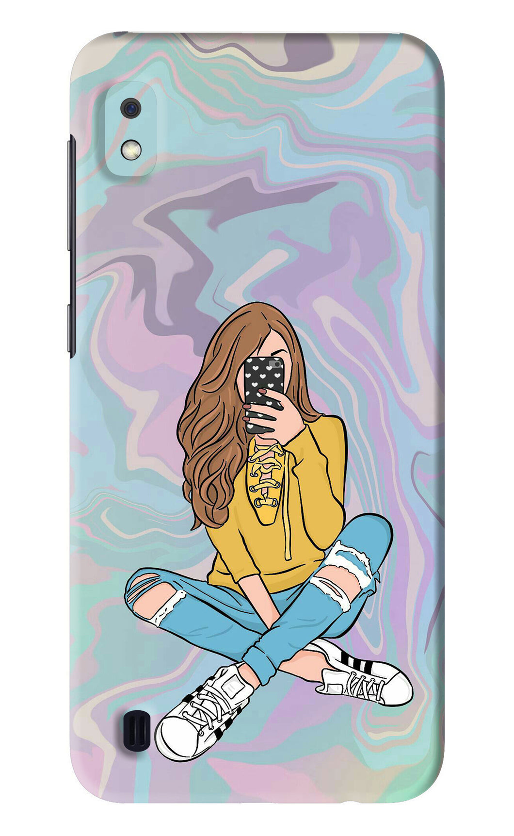 Selfie Girl Samsung Galaxy A10 Back Skin Wrap
