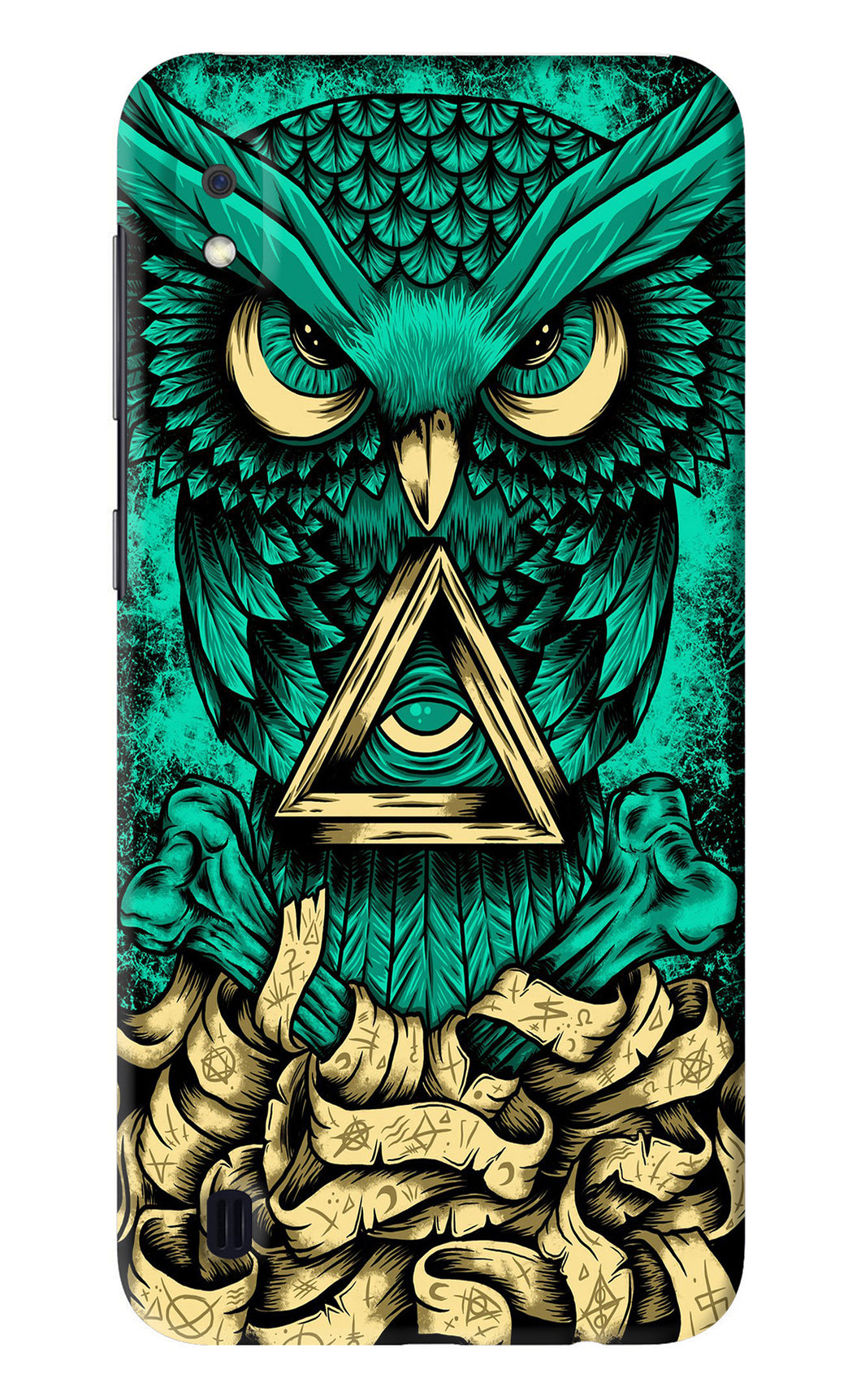 Green Owl Samsung Galaxy A10 Back Skin Wrap