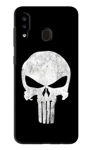 Punisher Skull Samsung Galaxy A20 Back Skin Wrap