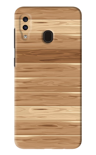 Wooden Vector Samsung Galaxy A20 Back Skin Wrap