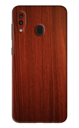 Wooden Plain Pattern Samsung Galaxy A20 Back Skin Wrap