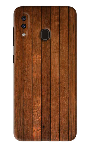 Wooden Artwork Bands Samsung Galaxy A20 Back Skin Wrap