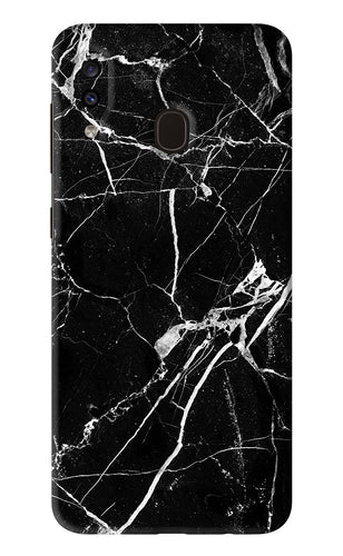Black Marble Texture 2 Samsung Galaxy A20 Back Skin Wrap