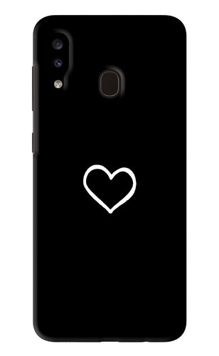 Heart Samsung Galaxy A20 Back Skin Wrap