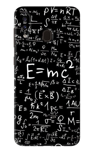 Physics Albert Einstein Formula Samsung Galaxy A20 Back Skin Wrap
