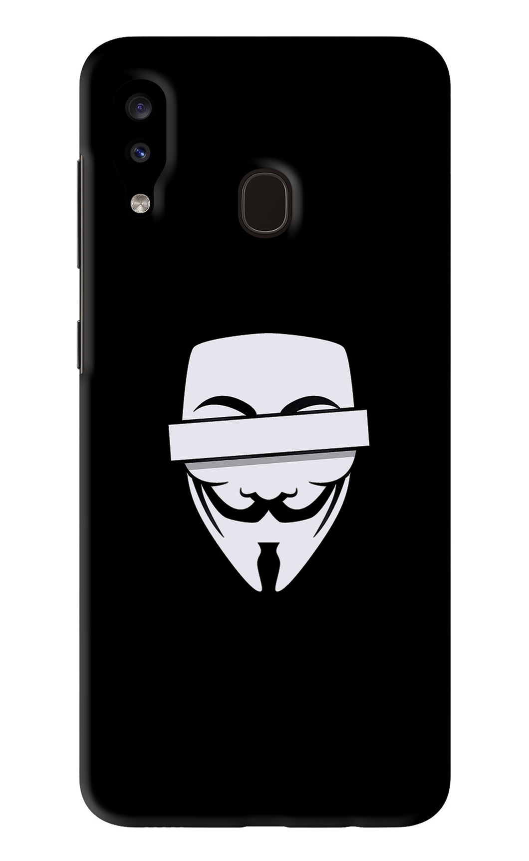 Anonymous Face Samsung Galaxy A20 Back Skin Wrap