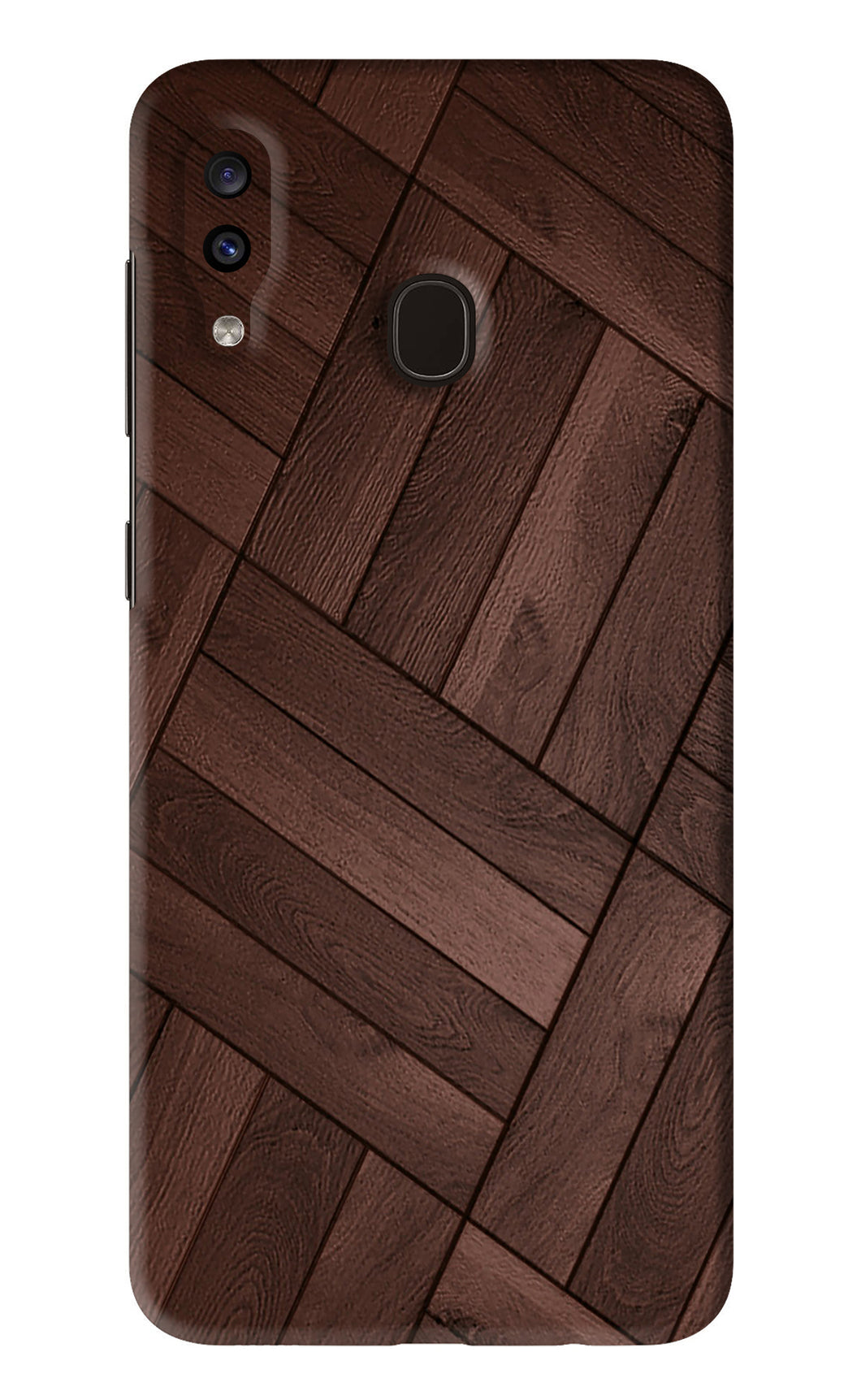 Wooden Texture Design Samsung Galaxy A20 Back Skin Wrap