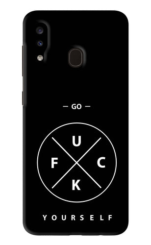 Go Fuck Yourself Samsung Galaxy A20 Back Skin Wrap