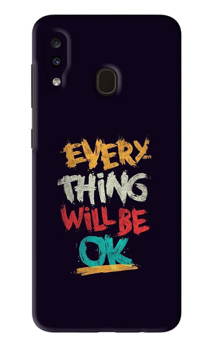Everything Will Be Ok Samsung Galaxy A20 Back Skin Wrap