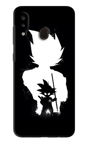 Goku Shadow Samsung Galaxy A20 Back Skin Wrap