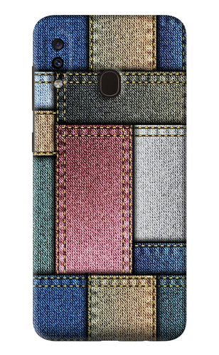 Multicolor Jeans Samsung Galaxy A20 Back Skin Wrap