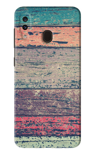 Colourful Wall Samsung Galaxy A20 Back Skin Wrap