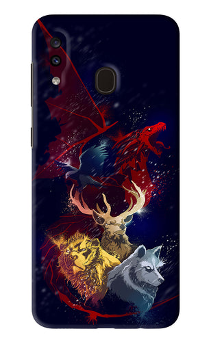 Game Of Thrones Samsung Galaxy A20 Back Skin Wrap