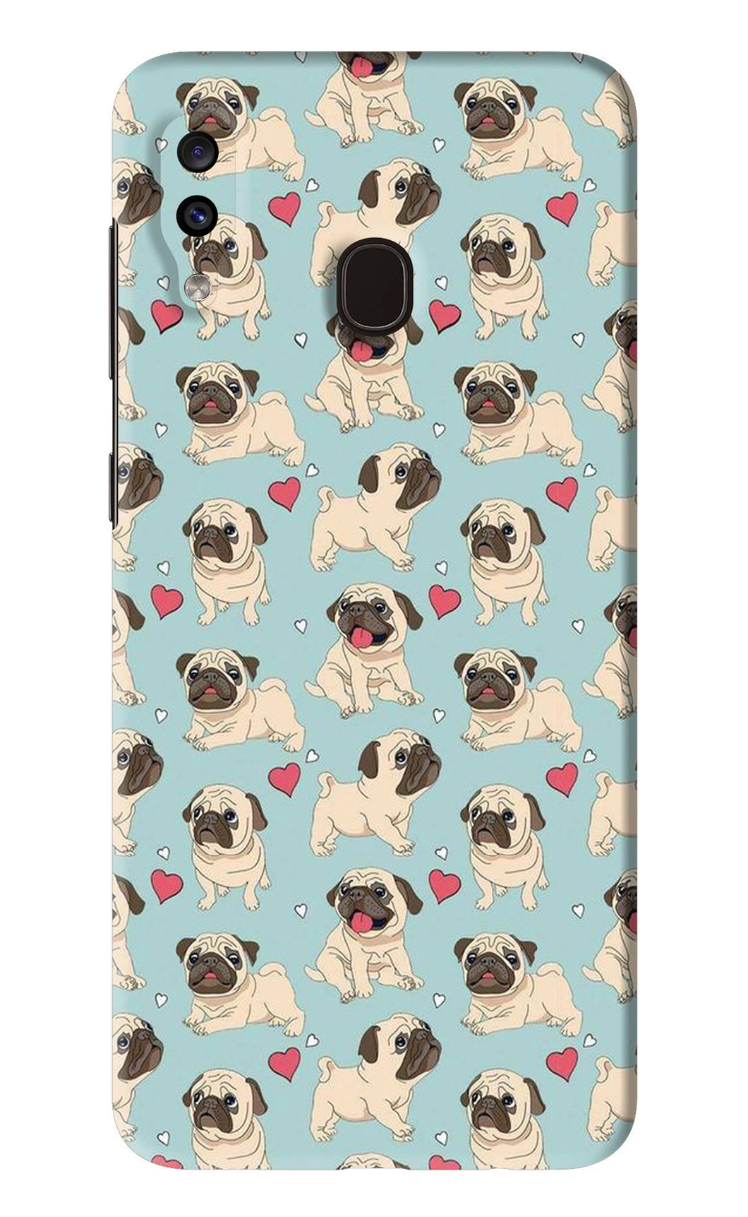 Pug Dog Samsung Galaxy A20 Back Skin Wrap