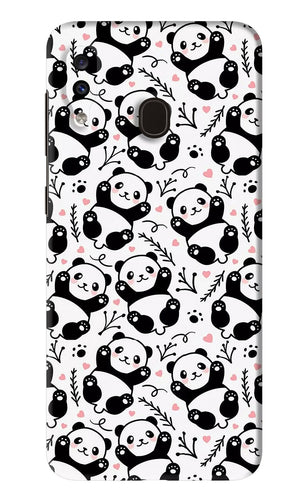 Cute Panda Samsung Galaxy A20 Back Skin Wrap