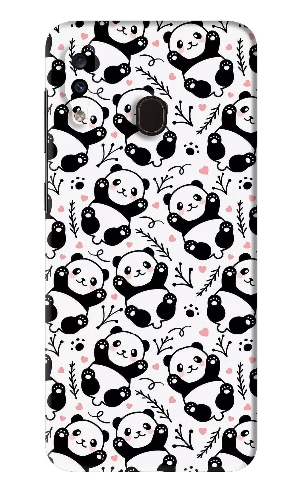 Cute Panda Samsung Galaxy A20 Back Skin Wrap