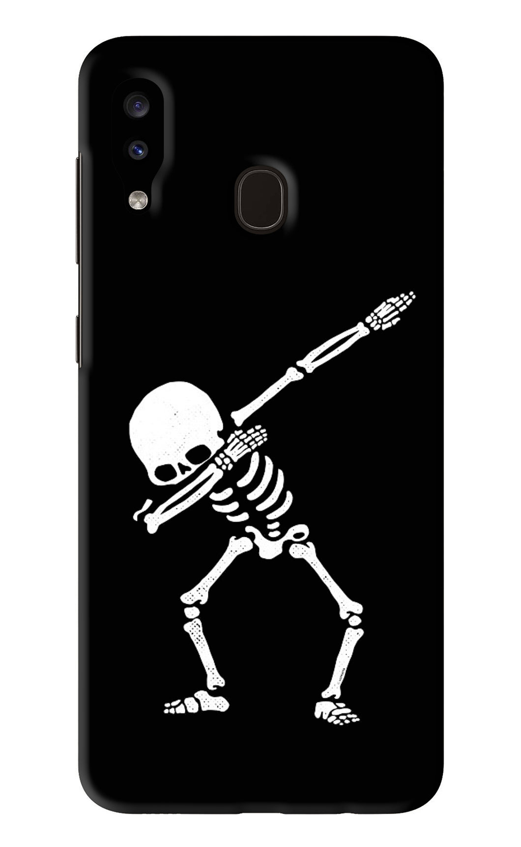 Dabbing Skeleton Art Samsung Galaxy A20 Back Skin Wrap