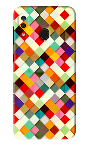 Geometric Abstract Colorful Samsung Galaxy A20 Back Skin Wrap