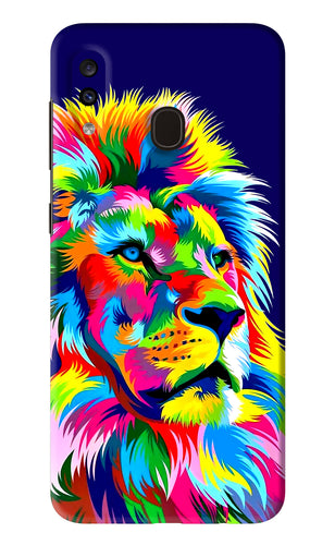 Vector Art Lion Samsung Galaxy A20 Back Skin Wrap