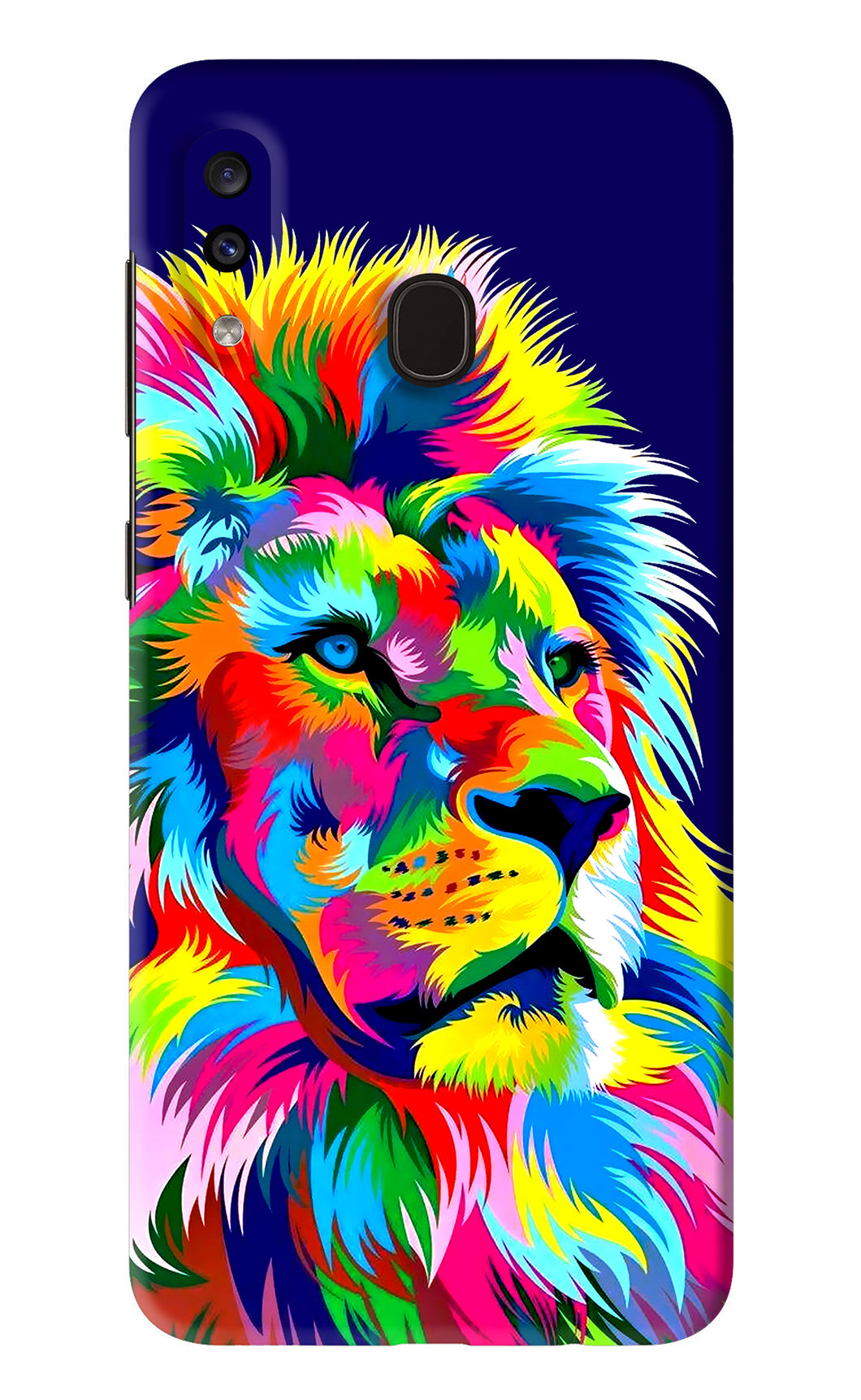 Vector Art Lion Samsung Galaxy A20 Back Skin Wrap