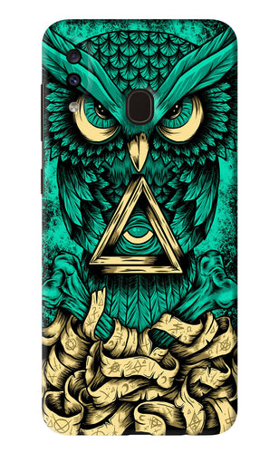 Green Owl Samsung Galaxy A20 Back Skin Wrap