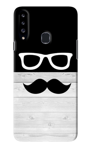 Mustache Samsung Galaxy A20S Back Skin Wrap