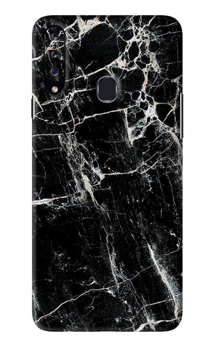 Black Marble Texture 1 Samsung Galaxy A20S Back Skin Wrap
