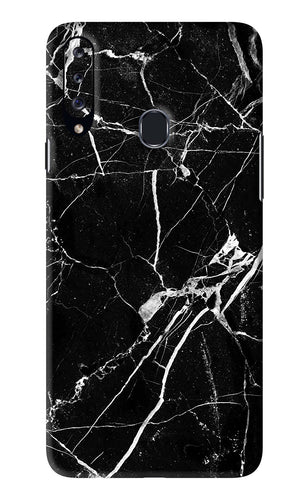 Black Marble Texture 2 Samsung Galaxy A20S Back Skin Wrap