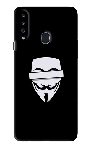 Anonymous Face Samsung Galaxy A20S Back Skin Wrap