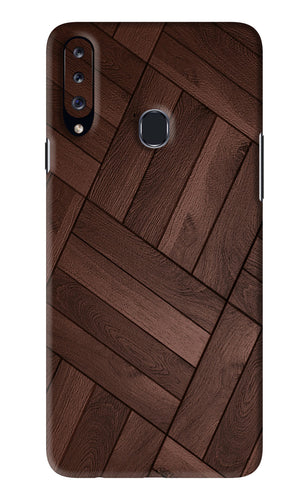 Wooden Texture Design Samsung Galaxy A20S Back Skin Wrap