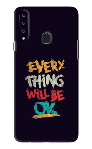 Everything Will Be Ok Samsung Galaxy A20S Back Skin Wrap