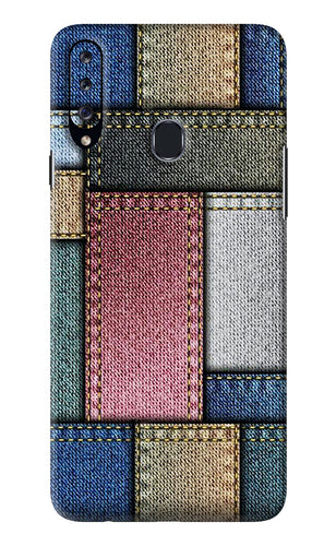 Multicolor Jeans Samsung Galaxy A20S Back Skin Wrap