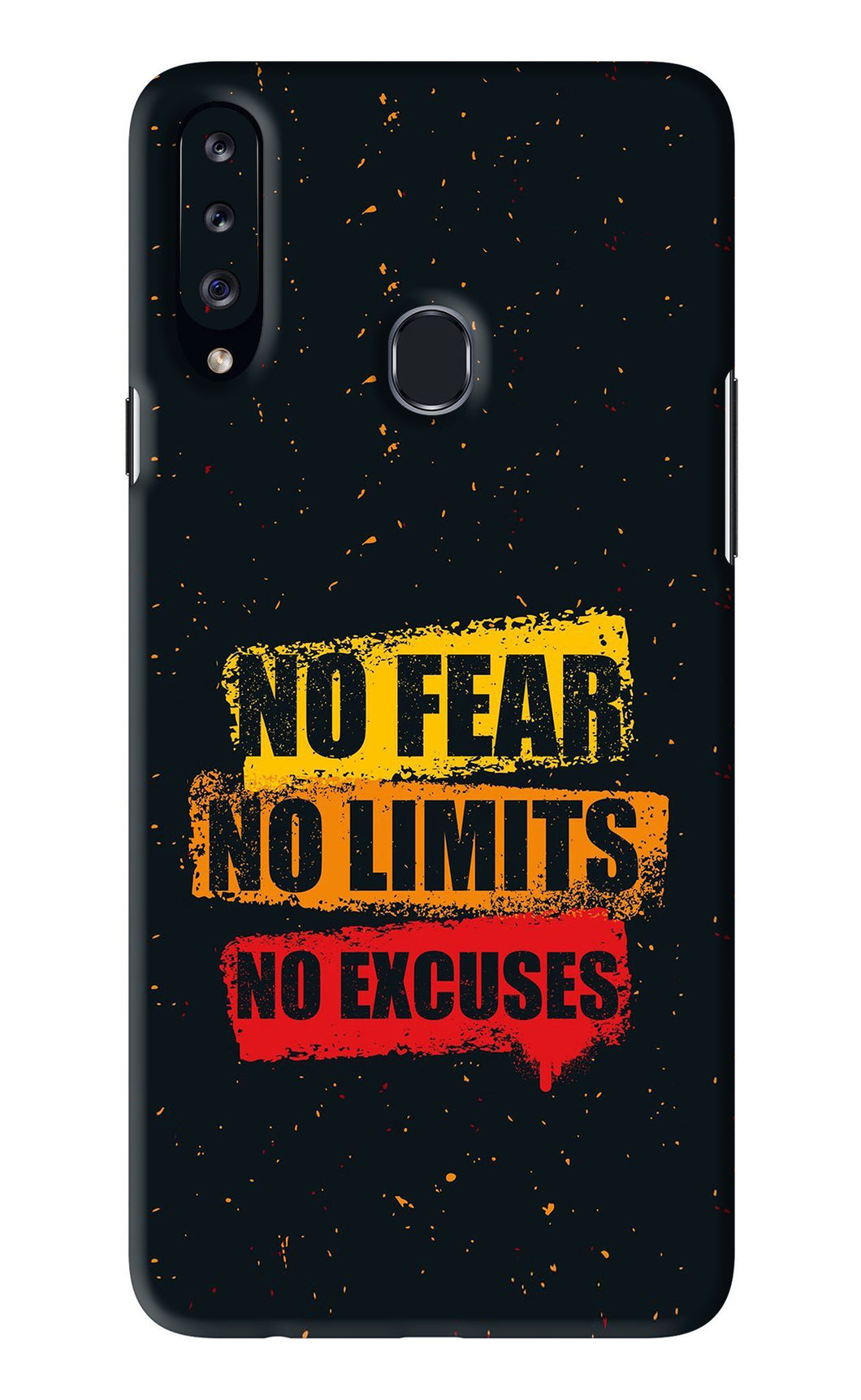 No Fear No Limits No Excuses Samsung Galaxy A20S Back Skin Wrap