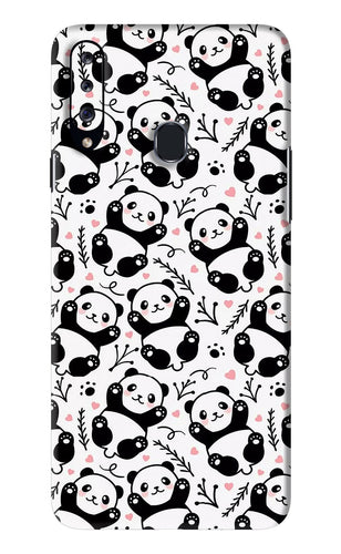 Cute Panda Samsung Galaxy A20S Back Skin Wrap