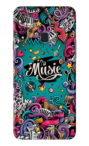 Music Graffiti Samsung Galaxy A20S Back Skin Wrap